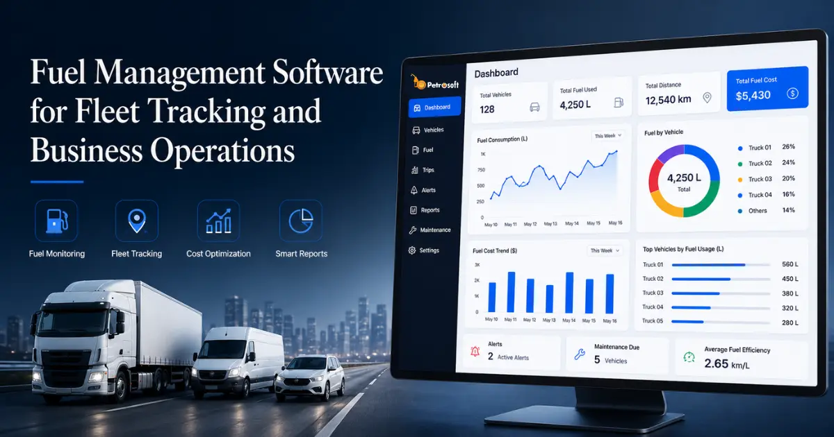 Fleet Fuel Management Software Dashboard